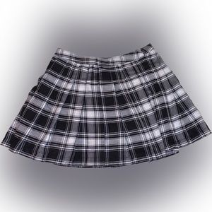 Plaid preppy skirt